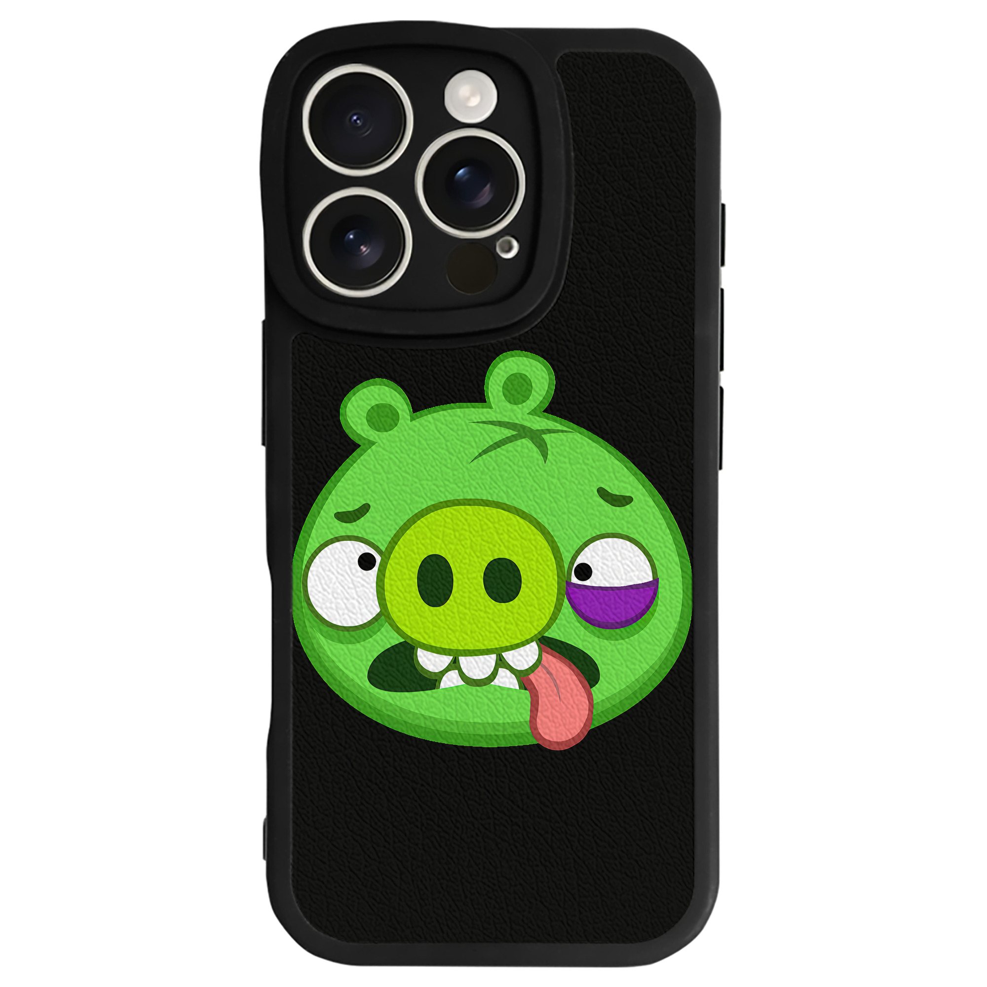 （画像用） Angry Birds アングリーバード 【iPhone 16シリーズ対応】シリコンスマホケース（レザー調） 材質：シリコン